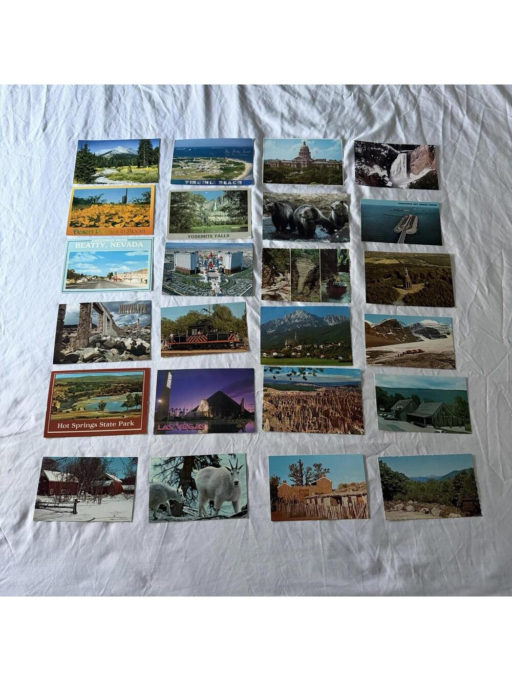 Vintage Postcard Collection - US Travel Scenes, Ghost Towns & Nature